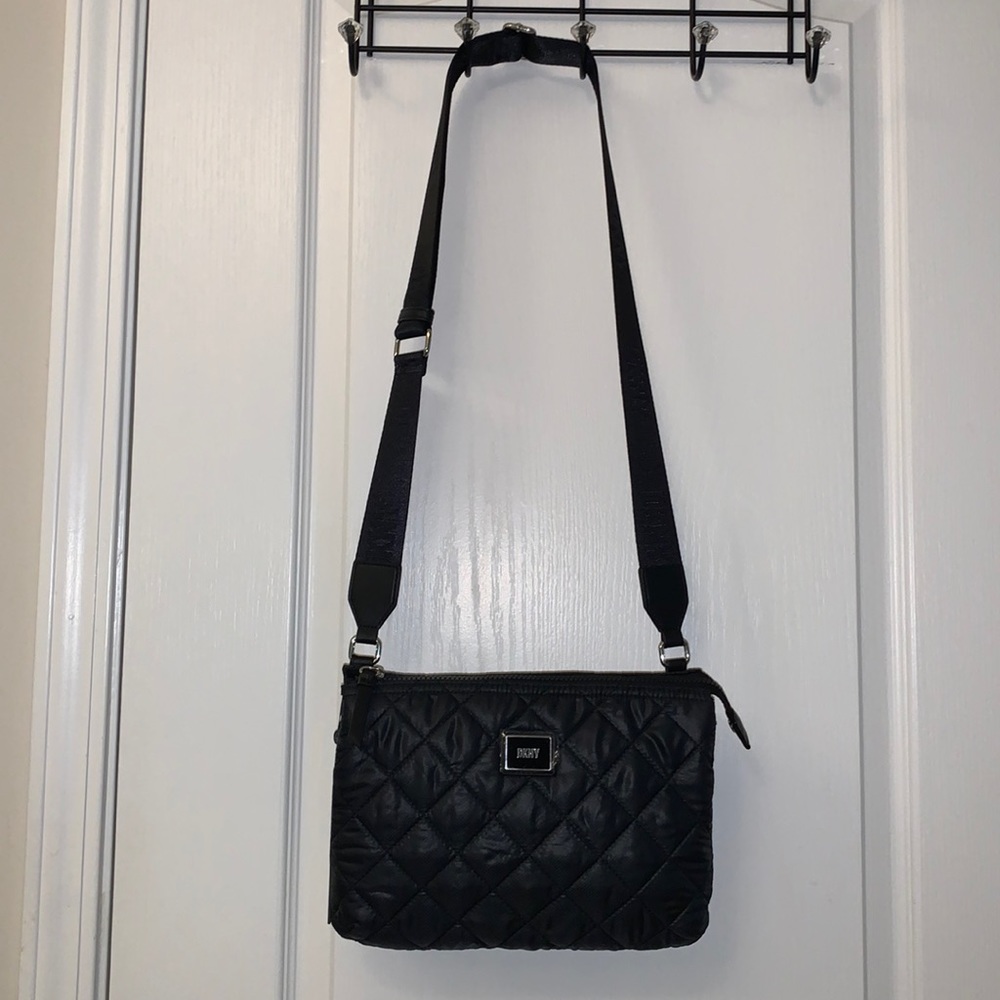 DKNY Puffy Quilt Nylon Crossbody - Picture 4 of 17